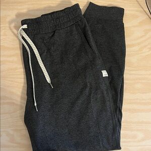 Vuori Dark Gray Textured Fabric